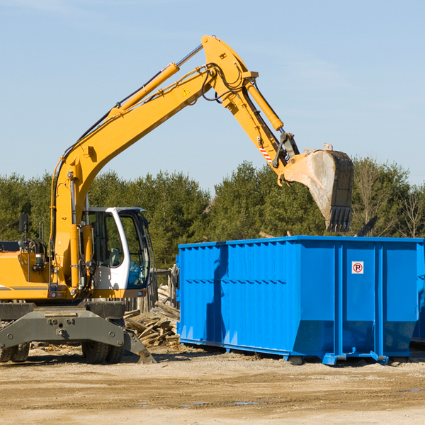 what size residential dumpster rentals are available in Rodeo California